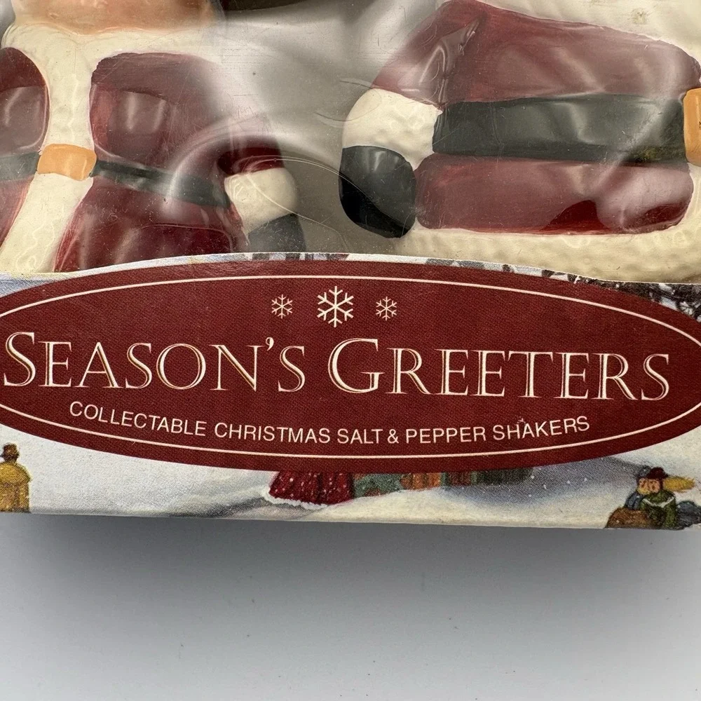 Santa And Mrs. Claus Salt And Pepper Shakers 2001 Vintage NIB Publix